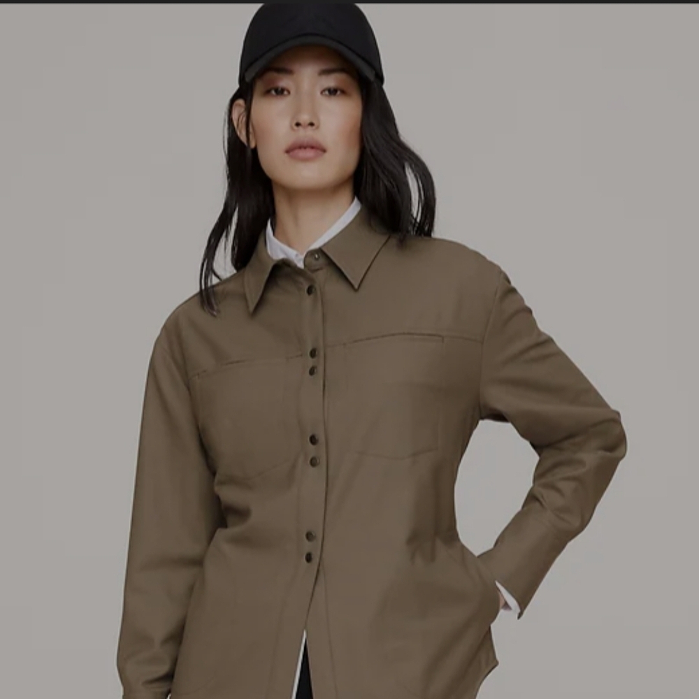 Banana Republic Womens Conched Back Shirt